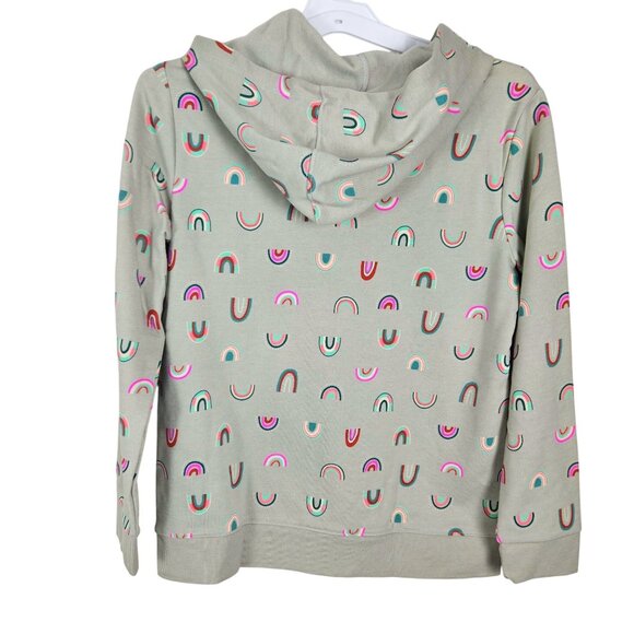 Cat & Jack Girls Printed Zip-Up Fleece Jacket Hoodie Size XXL (16/18) School - Picture 3 of 11